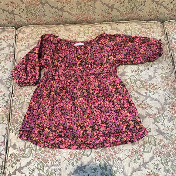 Peek Purple Fleur Des Champs Liberty of London Dress for size 12 - 18 mos. - Picture 6 of 7